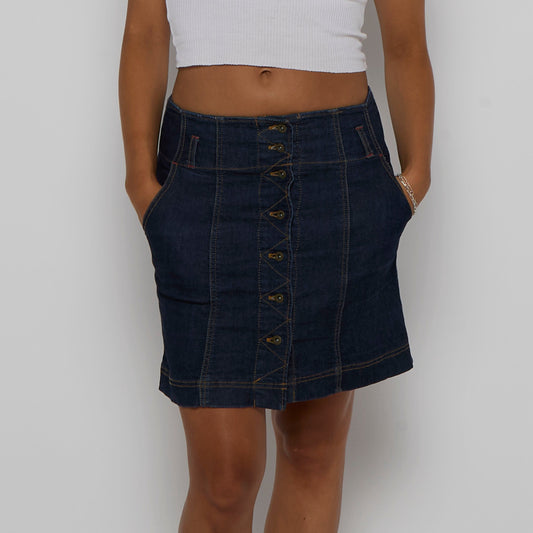 Mini Denim Skirt - UK 10