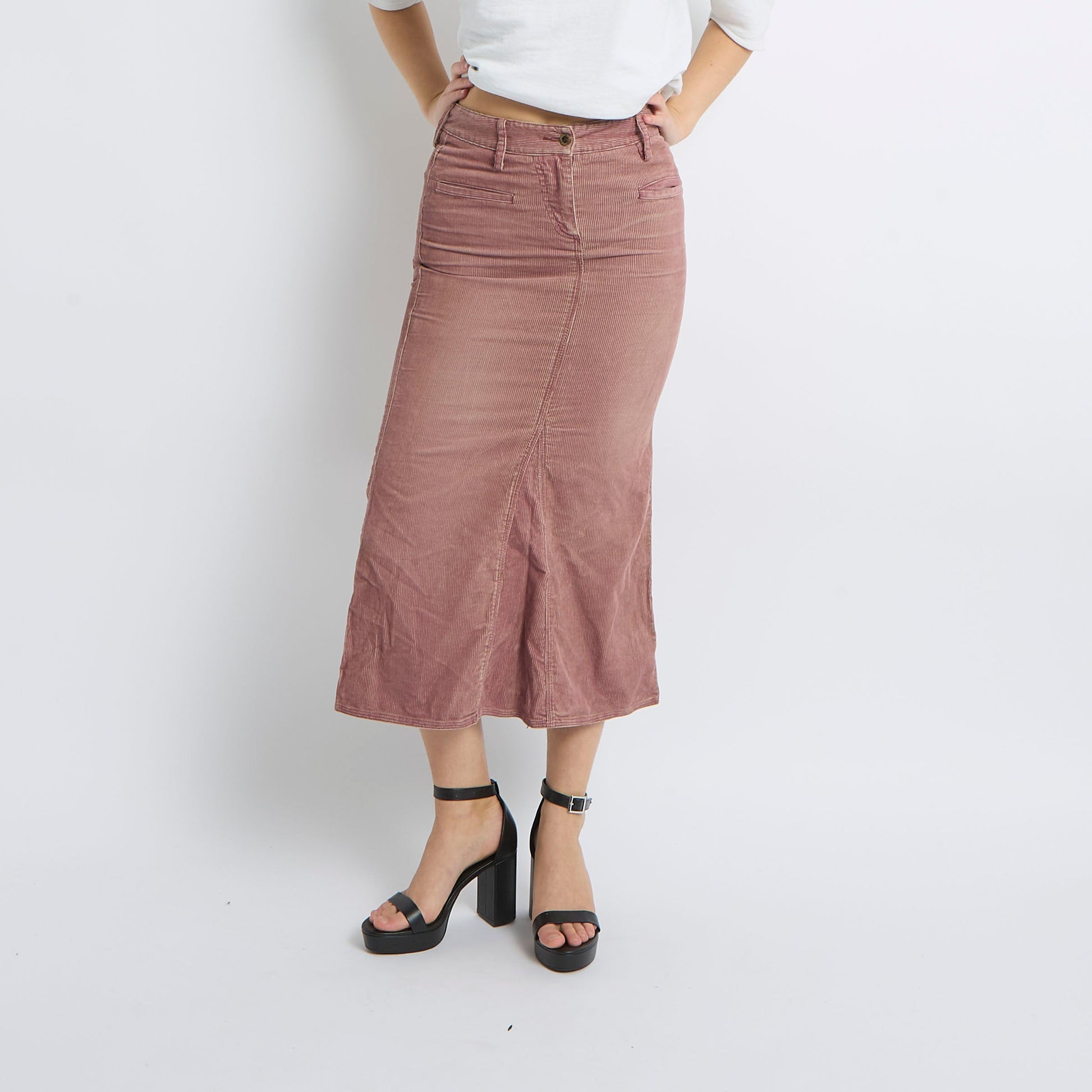 Corduroy Maxi Skirt - UK 10