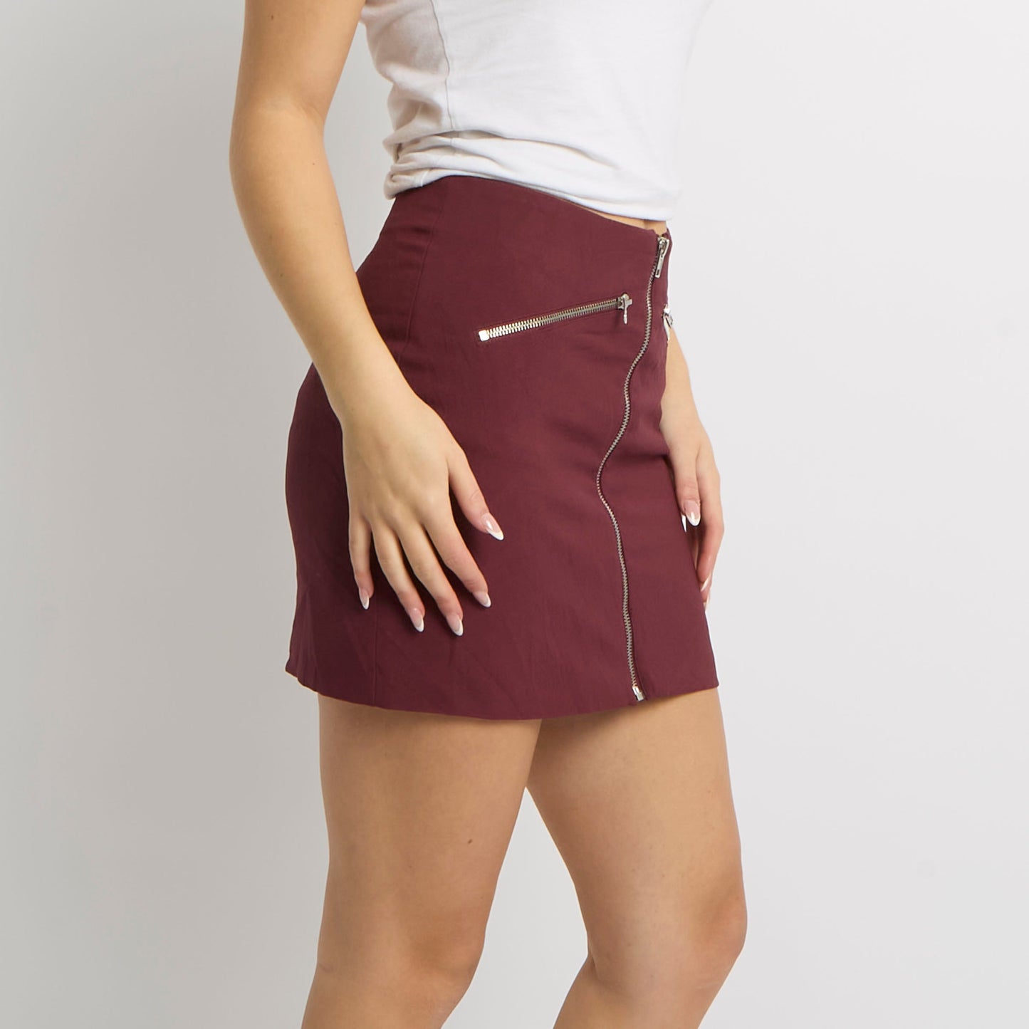 Zip Up Tailored Skirt - UK 10