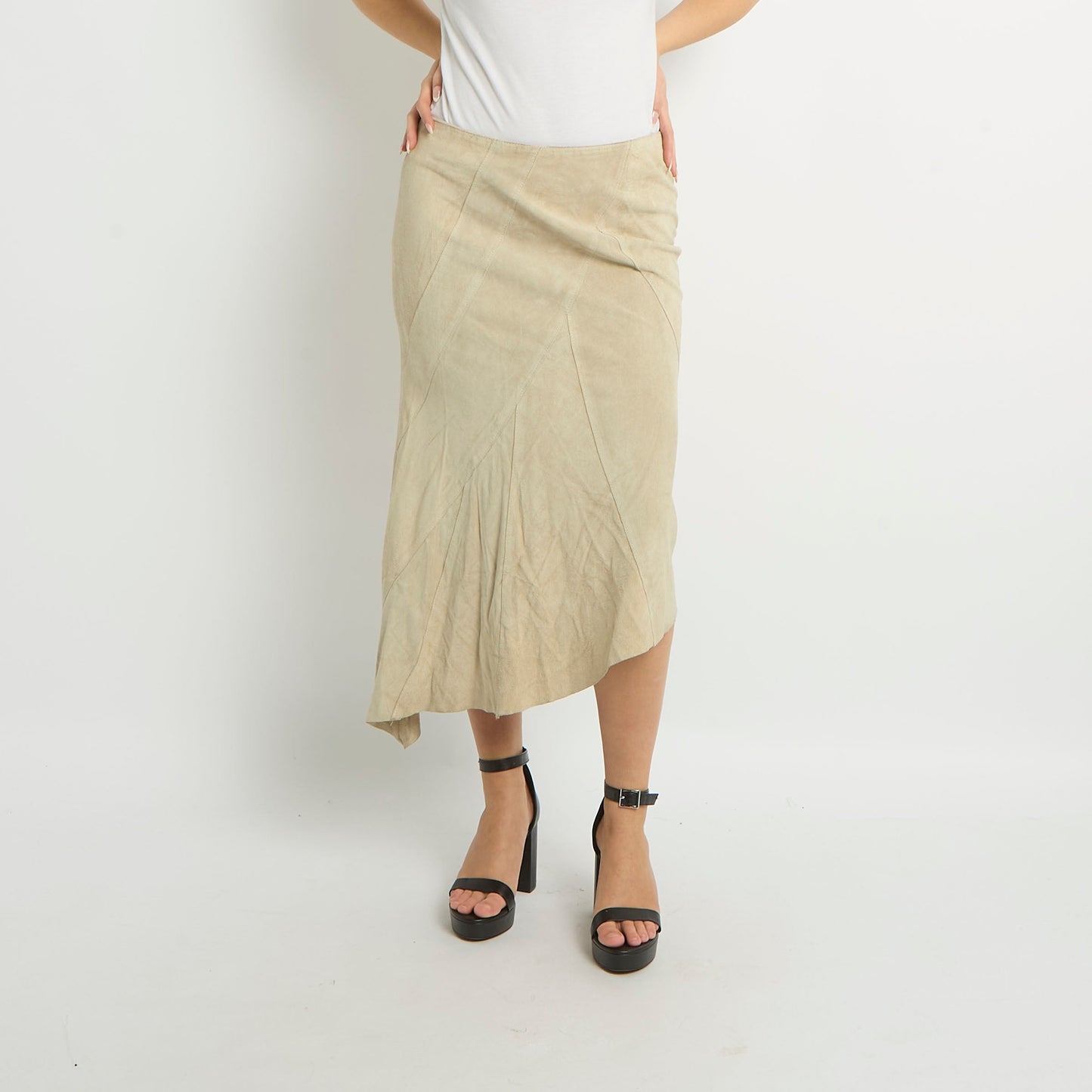 Suede Maxi Skirt - UK 12