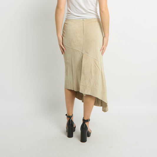 Suede Midi Skirt - UK 12