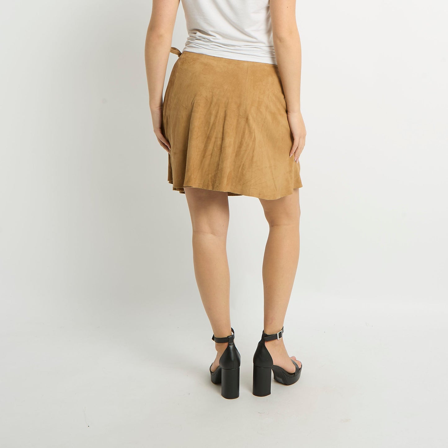 Suede Mini Skirt - UK 12