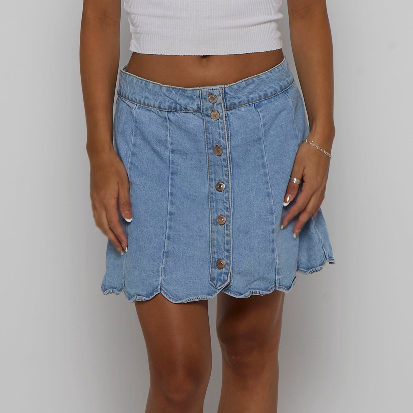 Mini Denim Skirt - UK 12