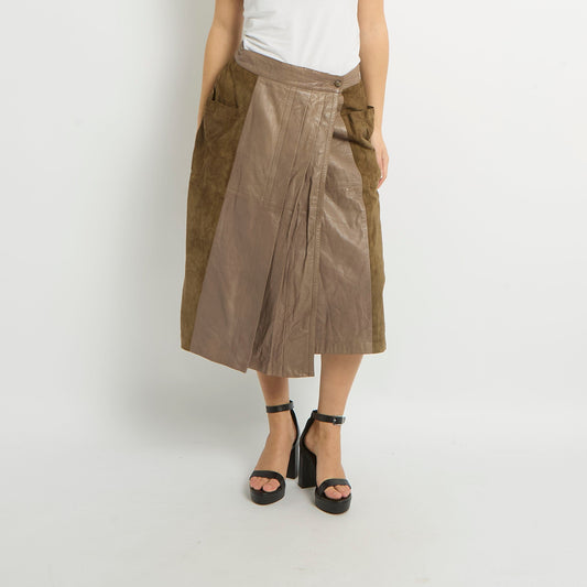 Suede Maxi Skirt - UK 12