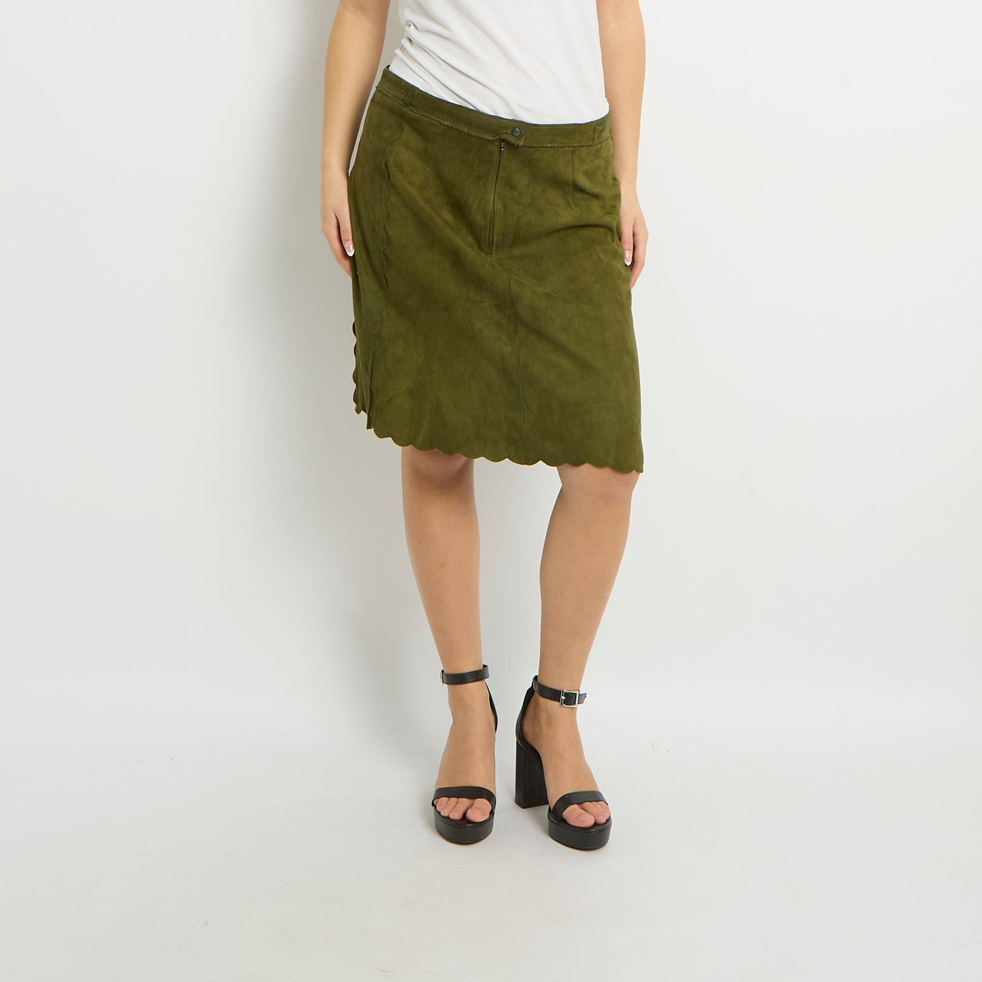 Suede Maxi Skirt - UK 14