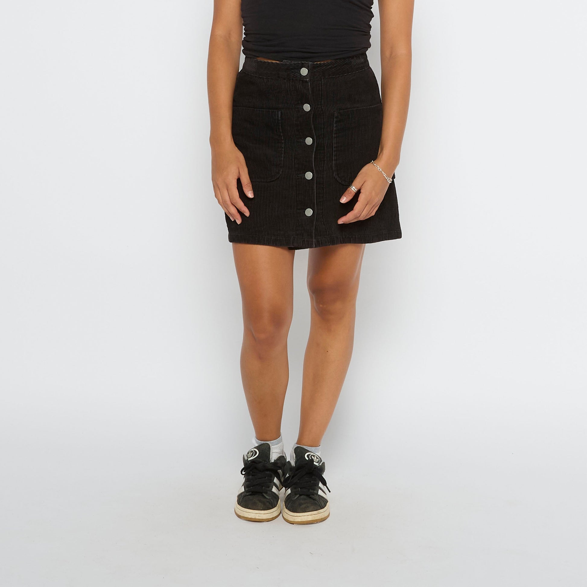 Pocket Detail Cord Short Skirt - UK 6