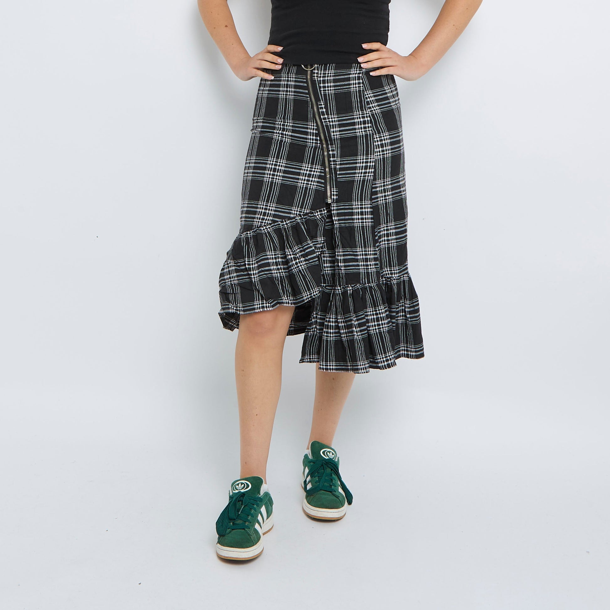 Tartan Maxi Skirt - UK  6