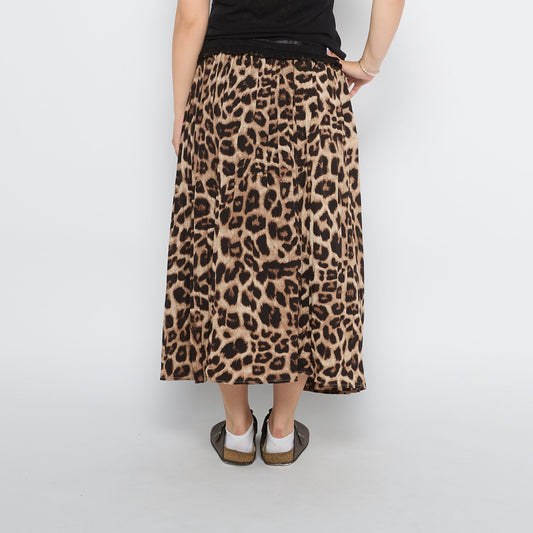 Leopard  Maxi Skirt - UK 6