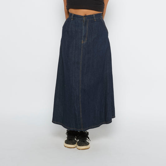 Gu Jeans Maxi Denim Skirt - UK 6