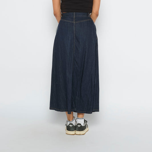 Gu Jeans Maxi Denim Skirt - UK 6