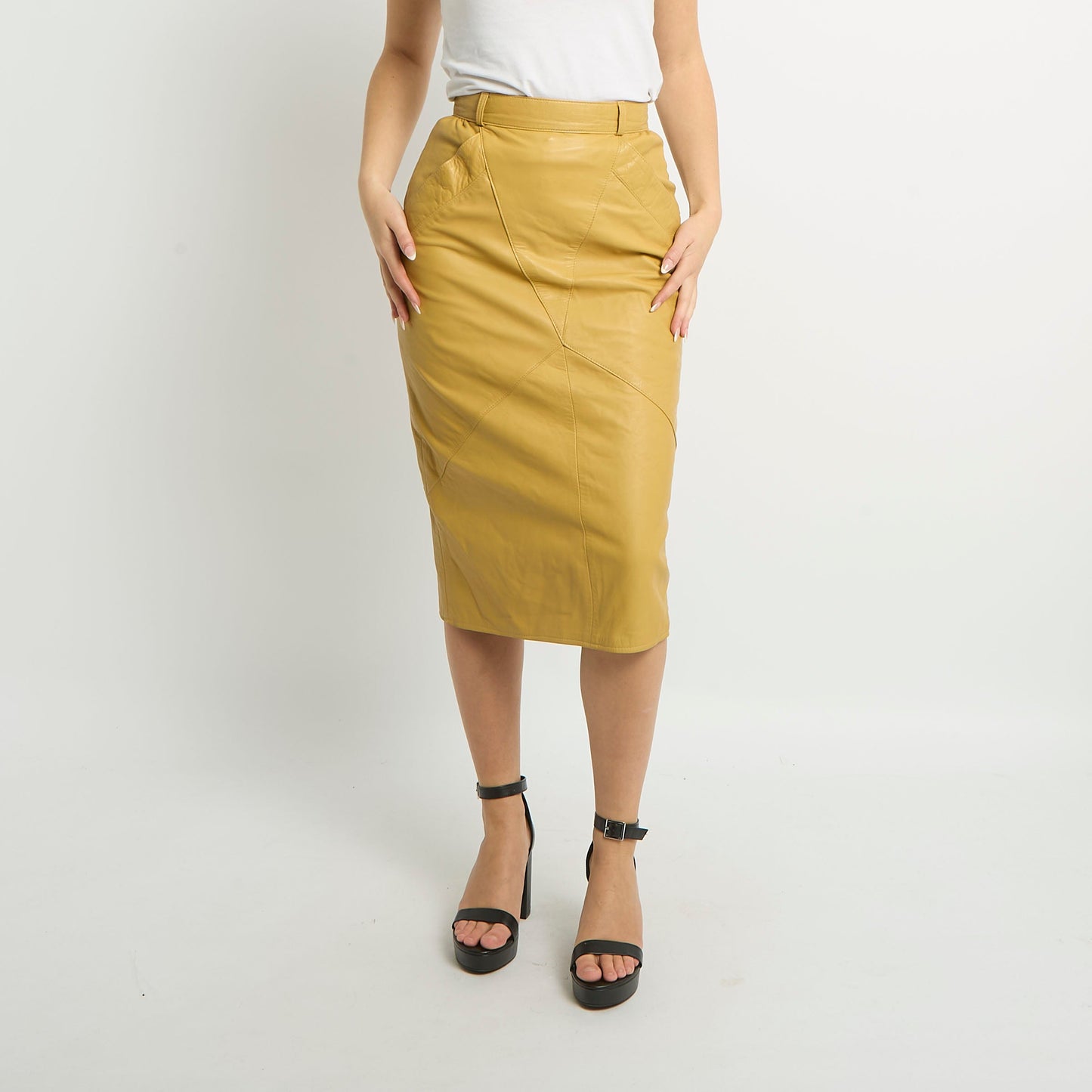 Leather Maxi Skirt - UK 6