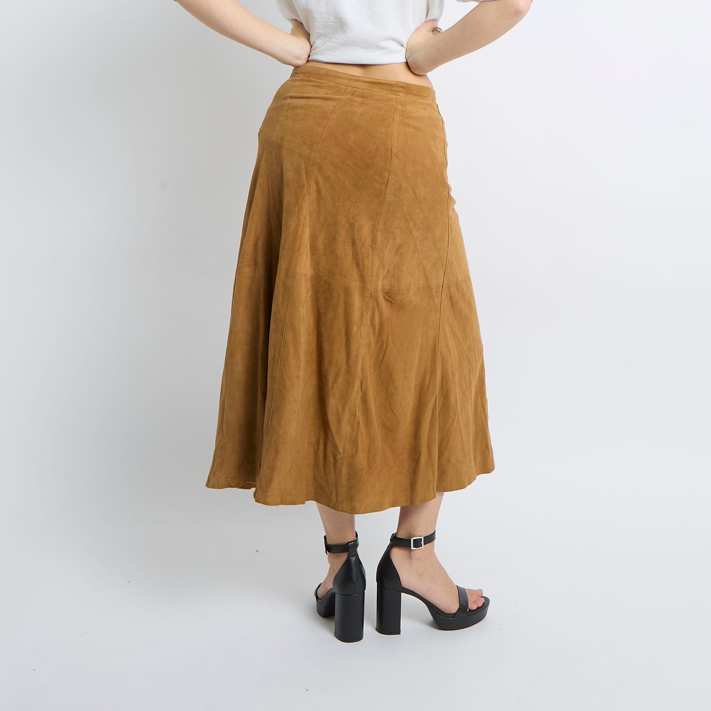 Suede Maxi Skirt - UK 8