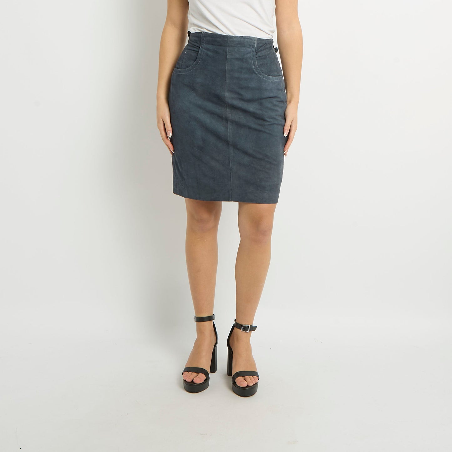 Suede Mini Skirt - UK 8