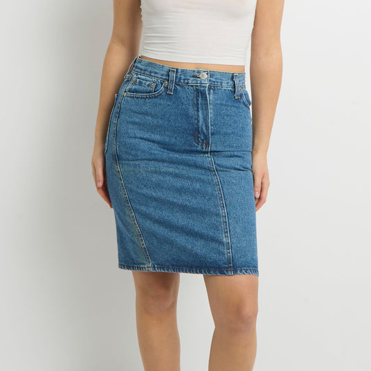 Denim Midi Skirt - UK 8