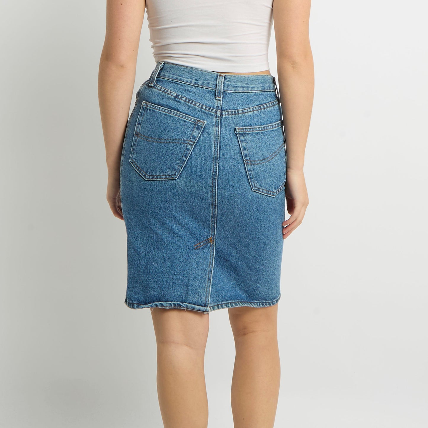 Denim Midi Skirt - UK 8