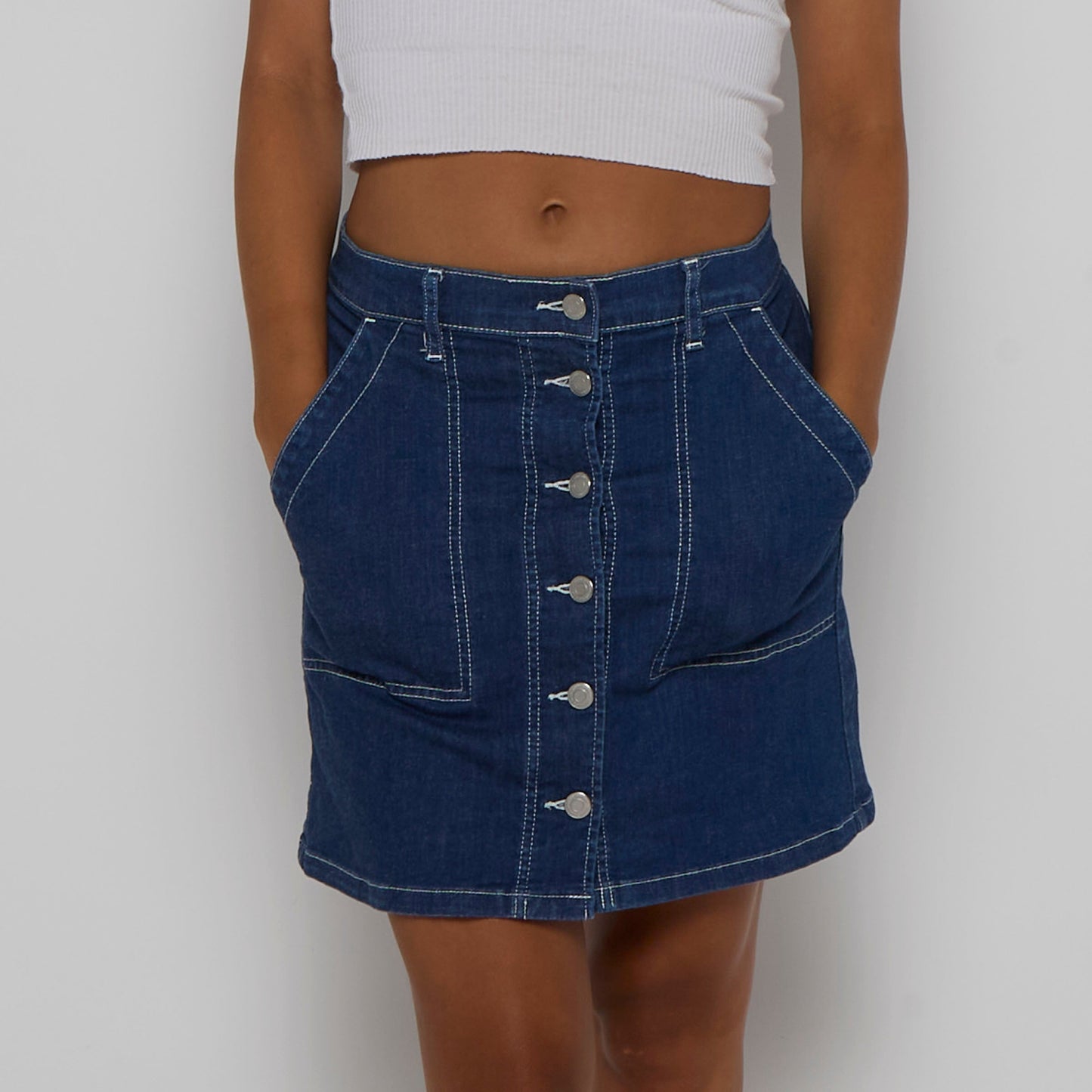 Mini Denim Skirt - UK 8