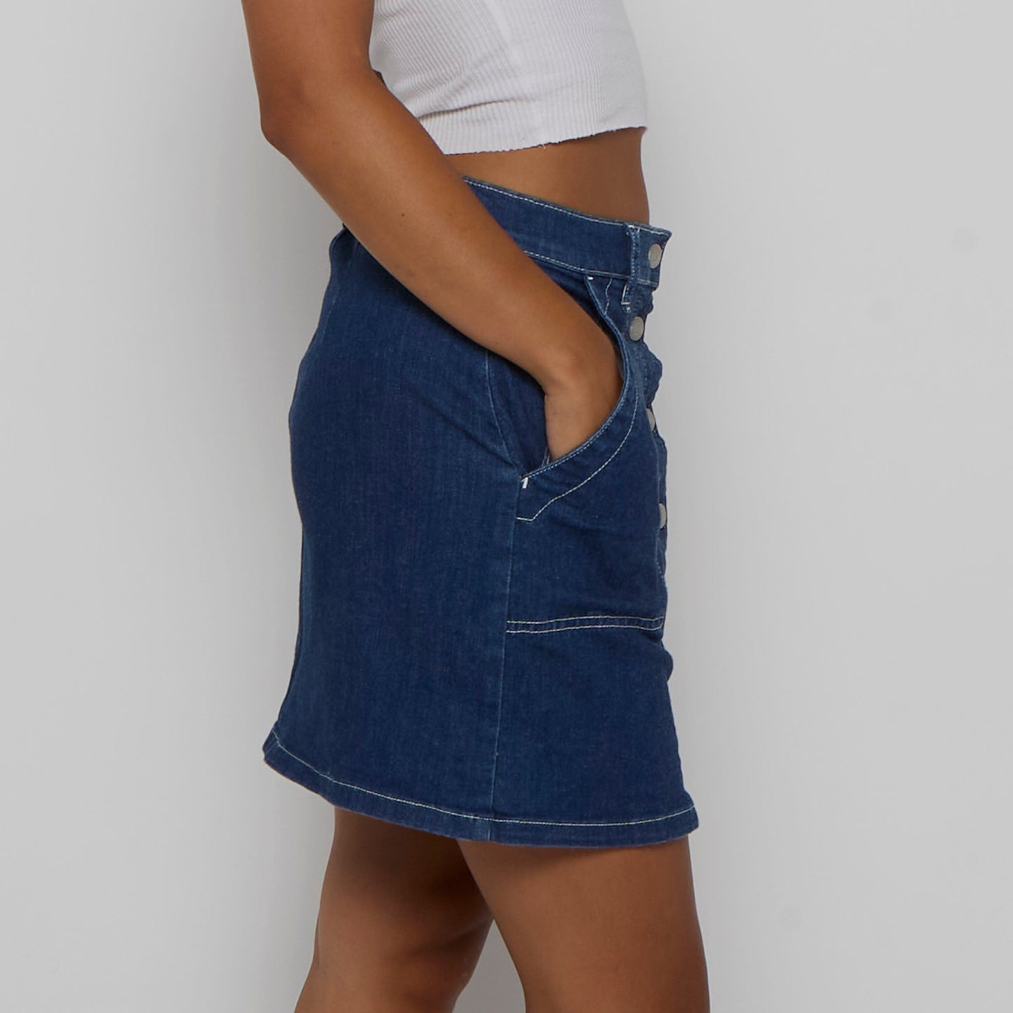 Utility Pocket Denim Skirt - UK 8