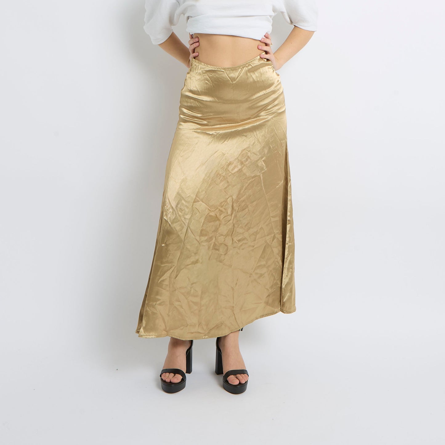  Satin Maxi Skirt - UK 8