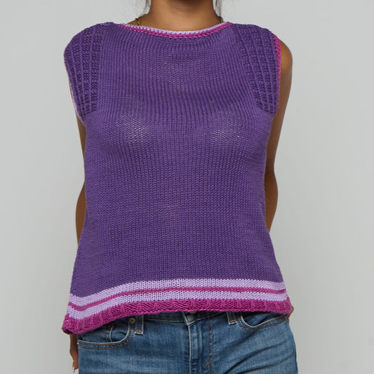 Knitted Sweater Vest - UK 6