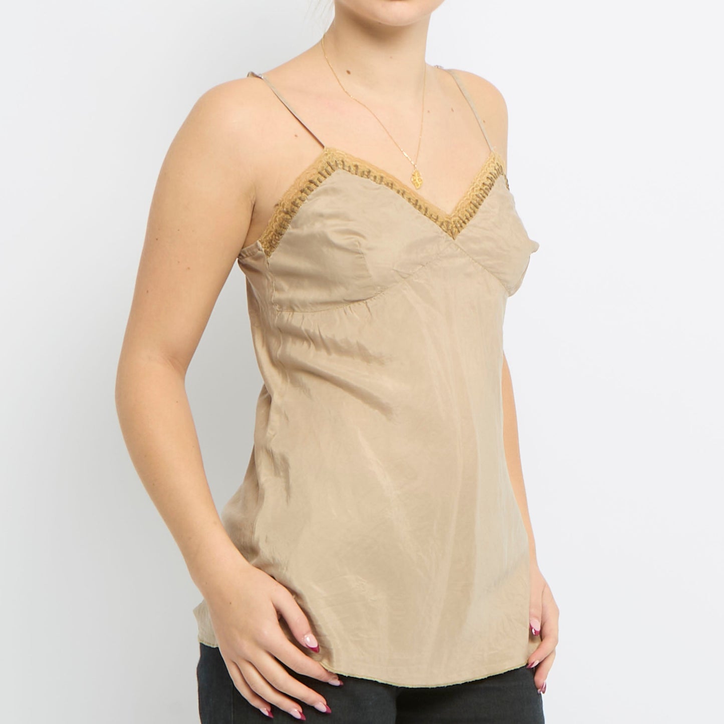 Stitch Detail Strappy Camisole - UK 10