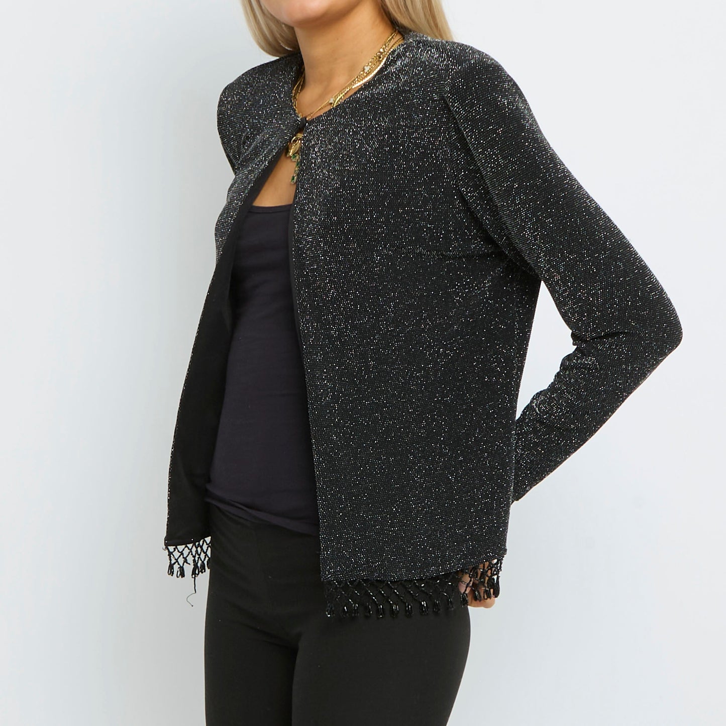 Sparkle Bead Hem  Cardigan- UK 10