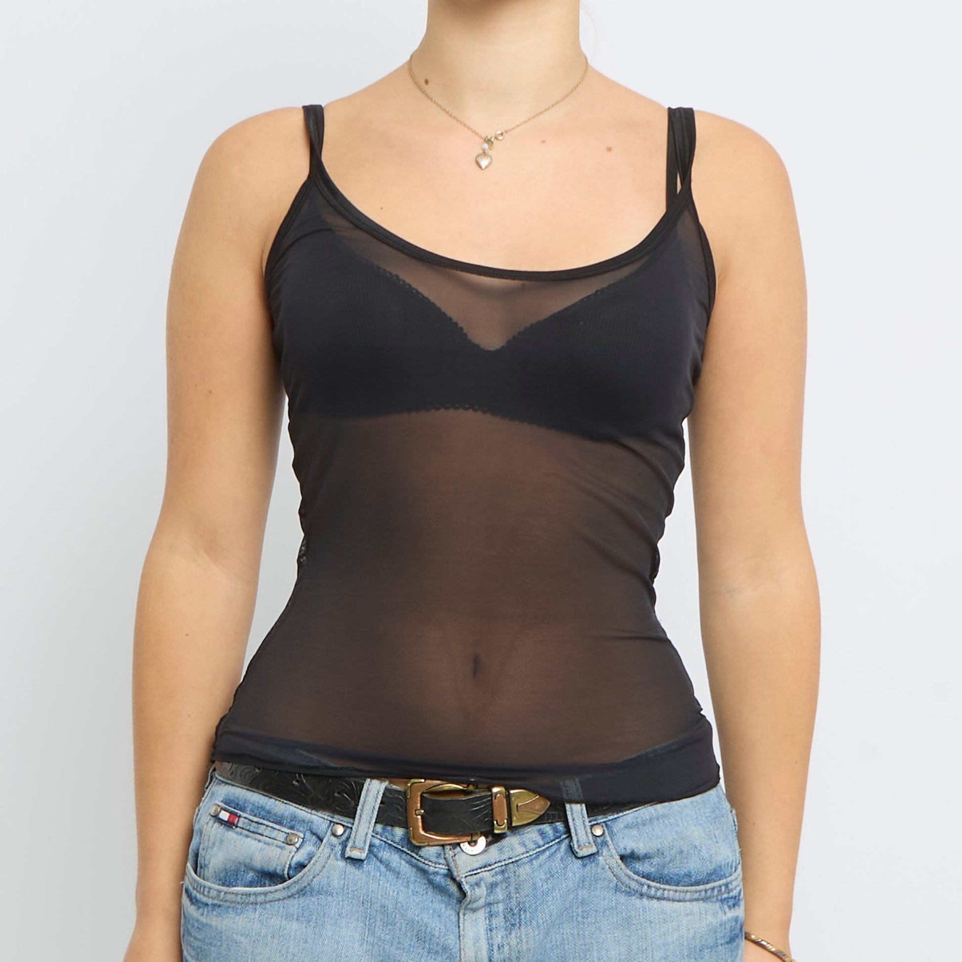 Satin Strappy Top - UK 10