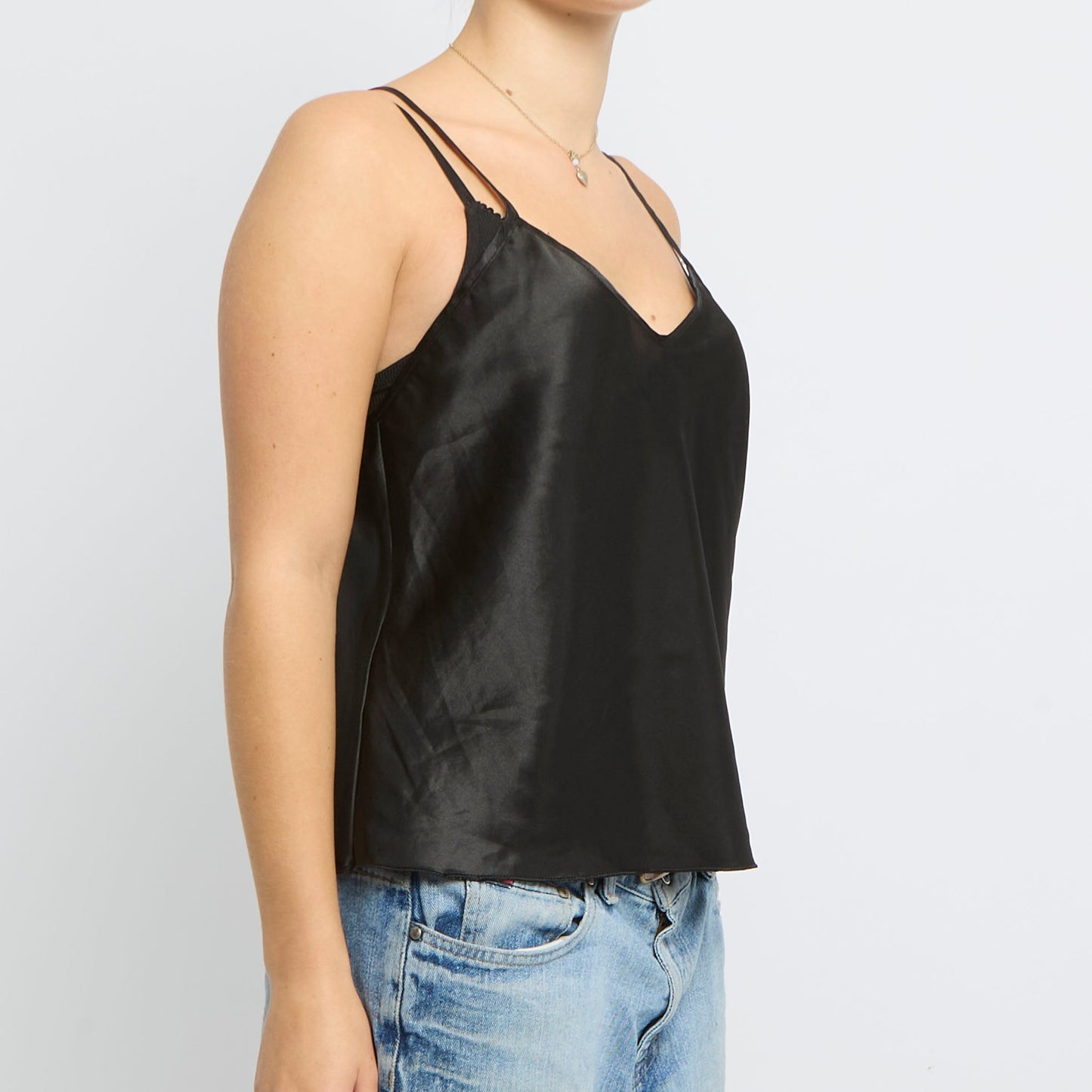 Satin Strappy Top - UK 10