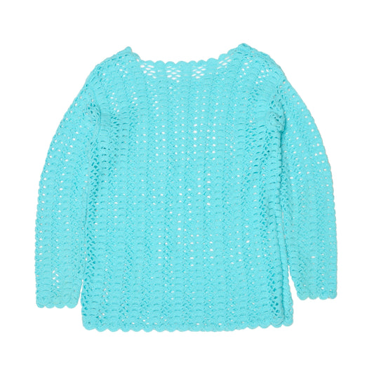 Crochet Long Sleeve Top - UK 10