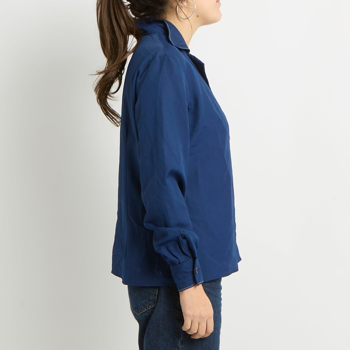 Satin Embroidery Blouse - UK 10