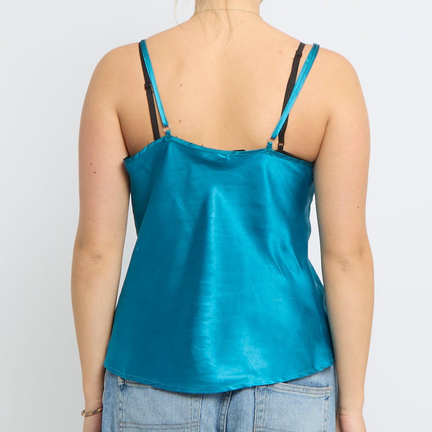 Satin Strappy Bow  Top - UK 10