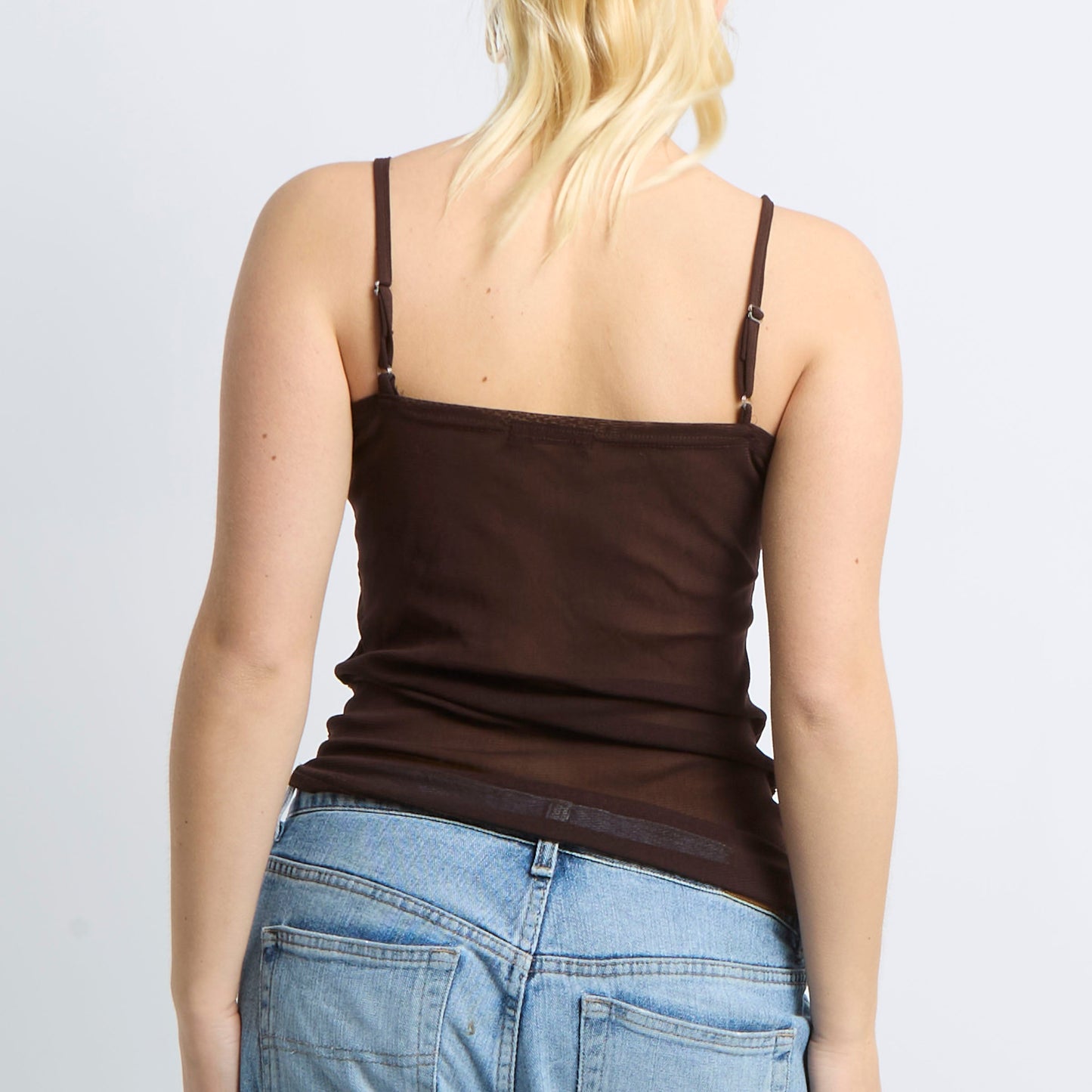 Asymmetric Gem Detail Cami Top - UK 10