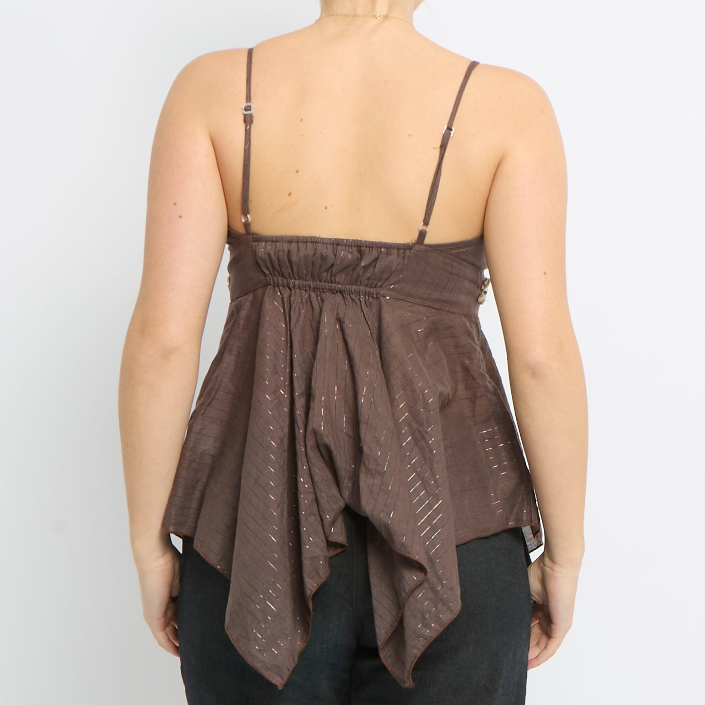 Shell Detail Strappy-Camisole - UK 10