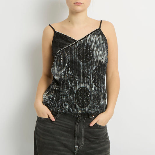 Mesh Layer Detail Cami Top - UK 10