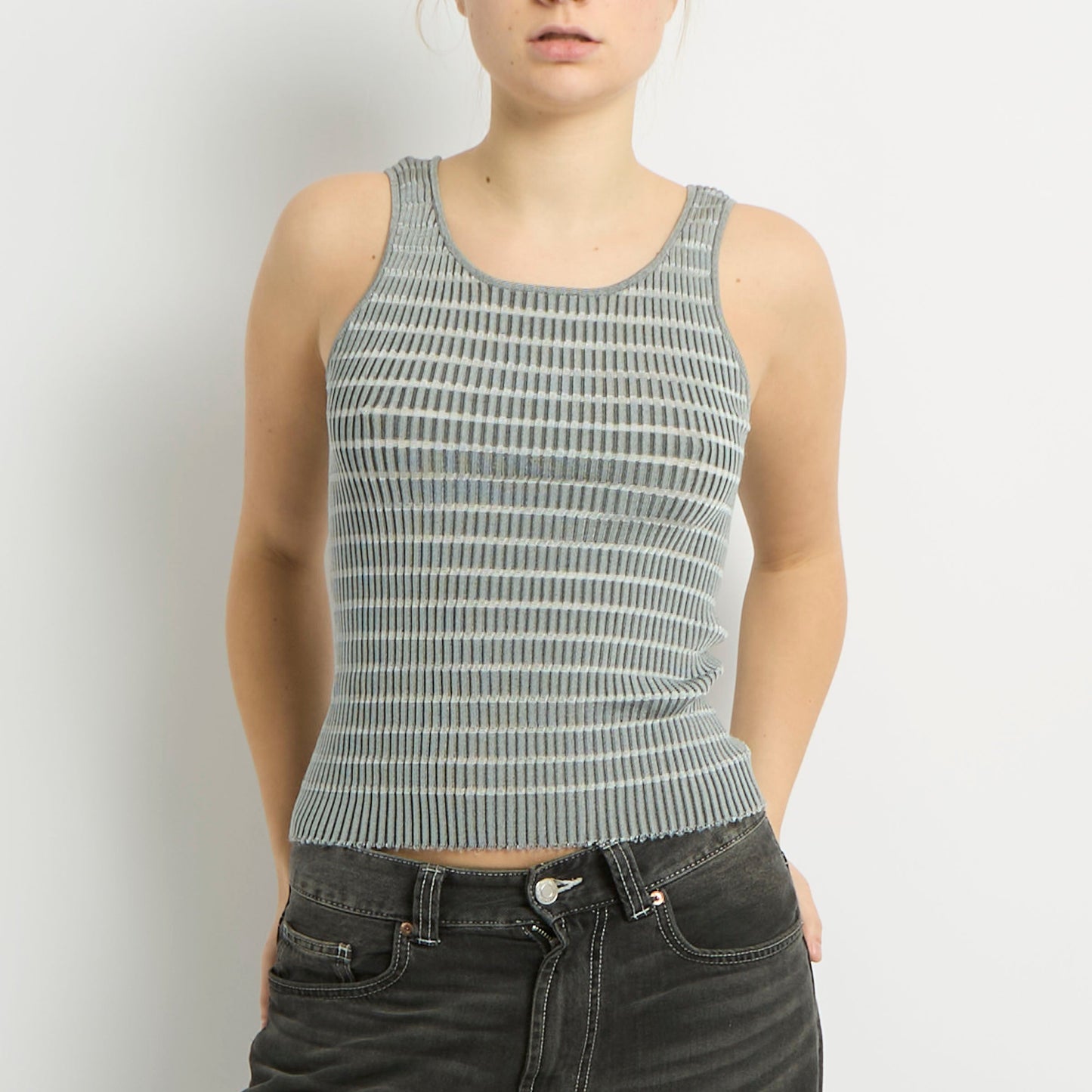 Knitted Textured Cami Top - UK 10