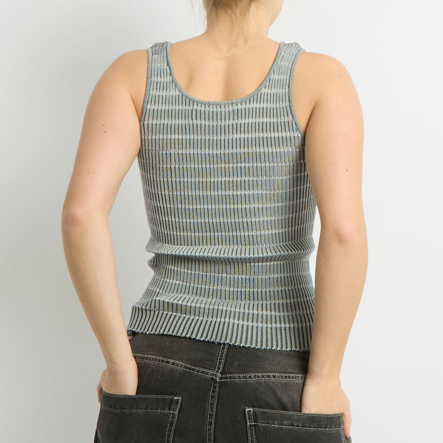 Knitted Textured Cami Top - UK 10