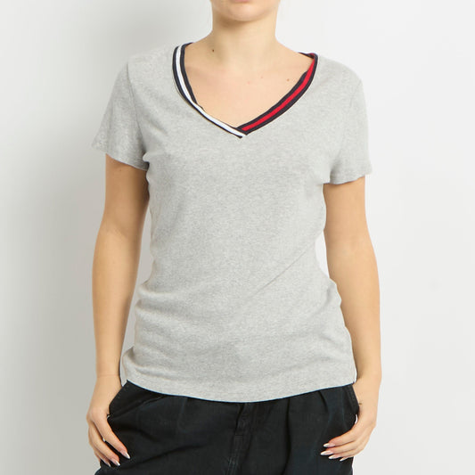 Tommy Hilfiger V-Neck T Shirt - UK 10