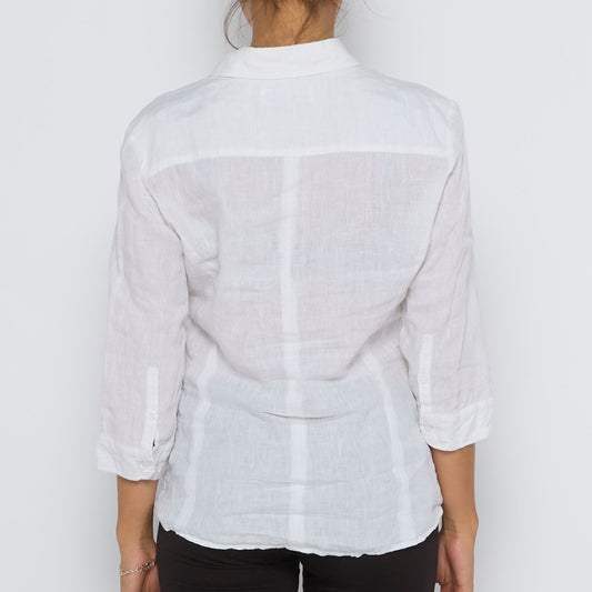 Collared Linen Shirt - UK 10