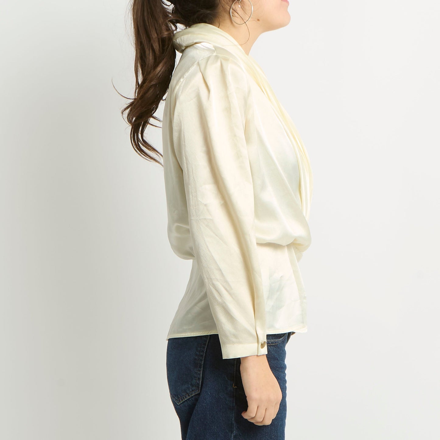 Satin Wrap Blouse - UK 10