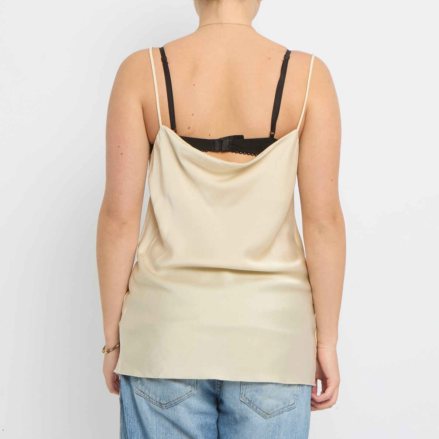 Strappy Cowl Neck Top - UK 12