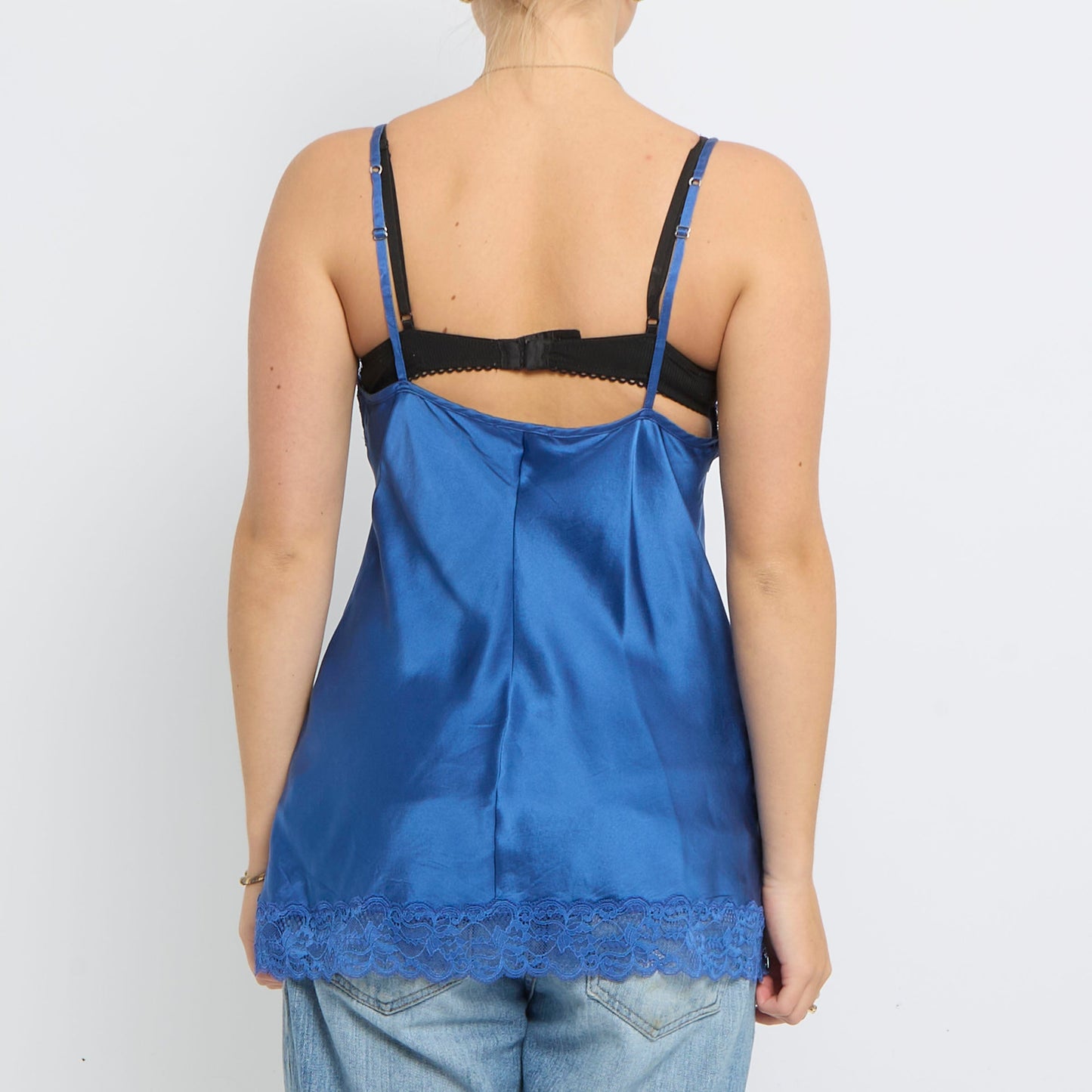 Lace  Satin Strappy Top - UK 12