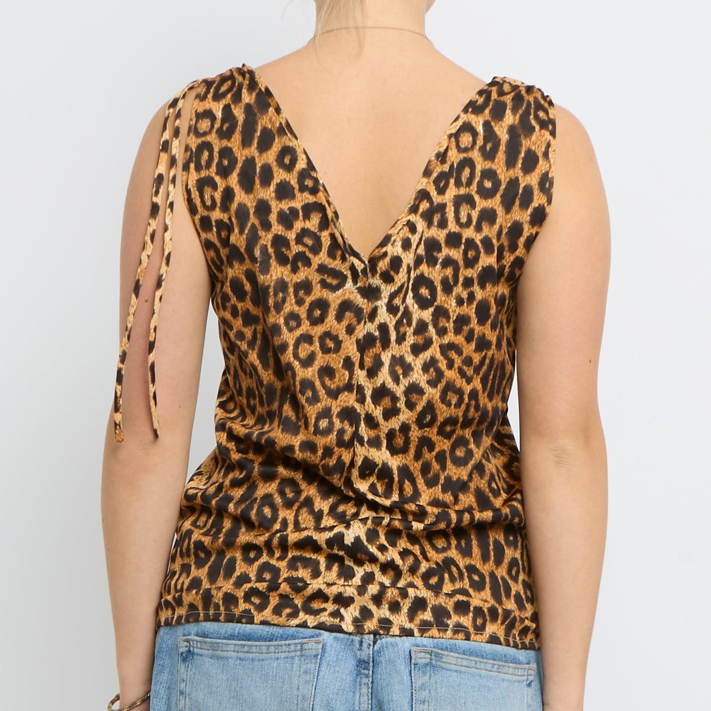 Animal  Satin Vest Top - UK 12