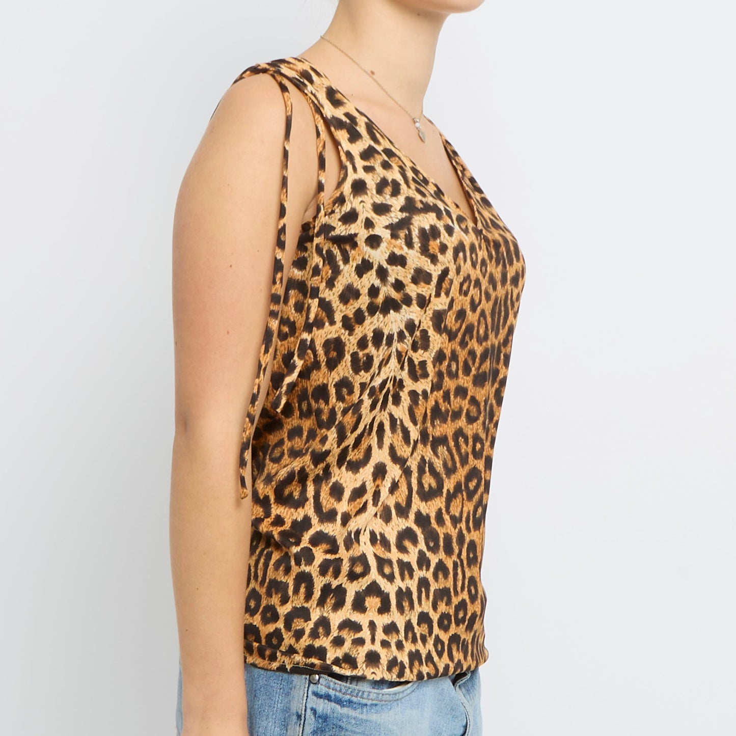 Animal  Satin Vest Top - UK 12