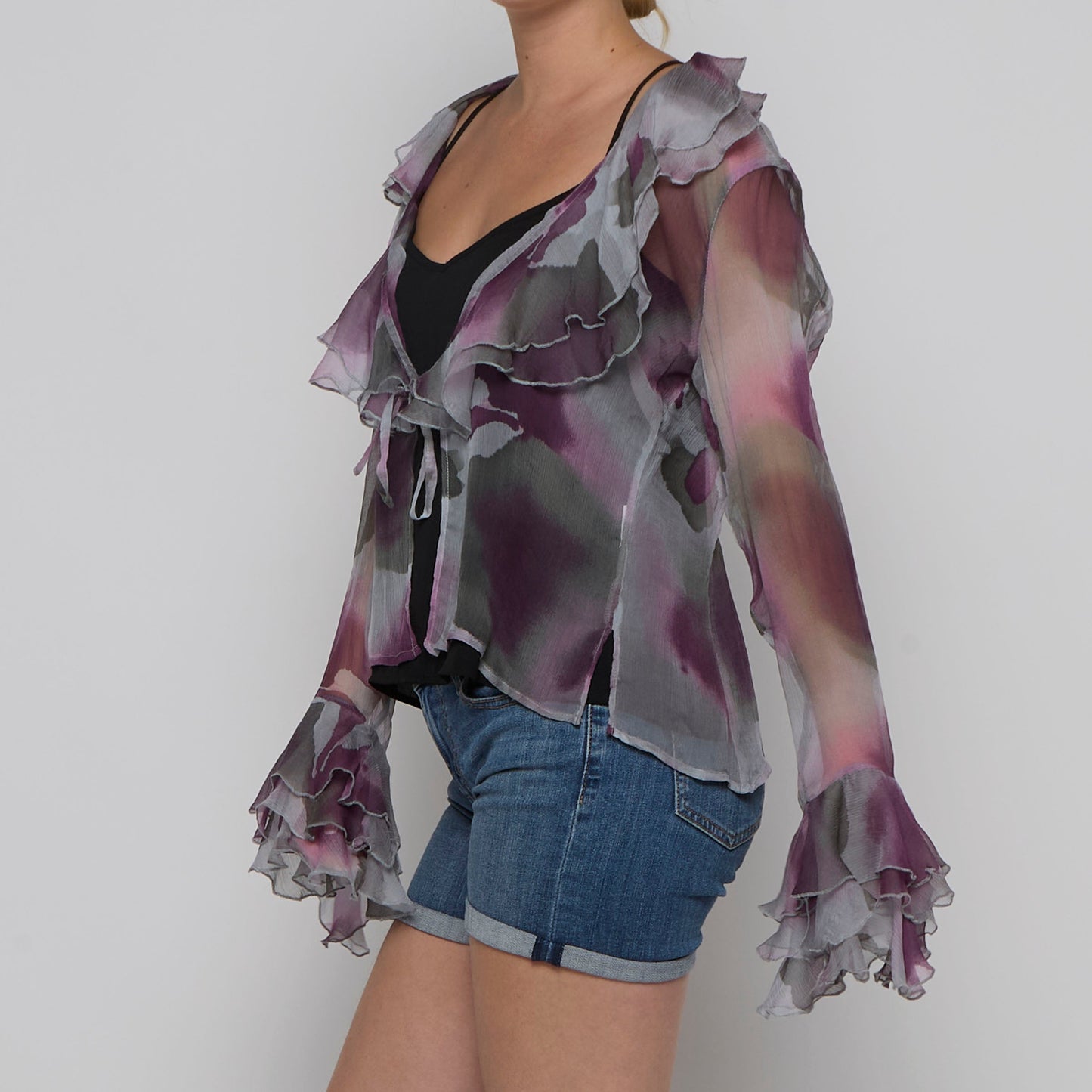 Ruffle Georgette  Blouse - UK 12