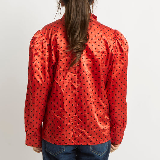 Polka Dot Button Shirt - UK 12