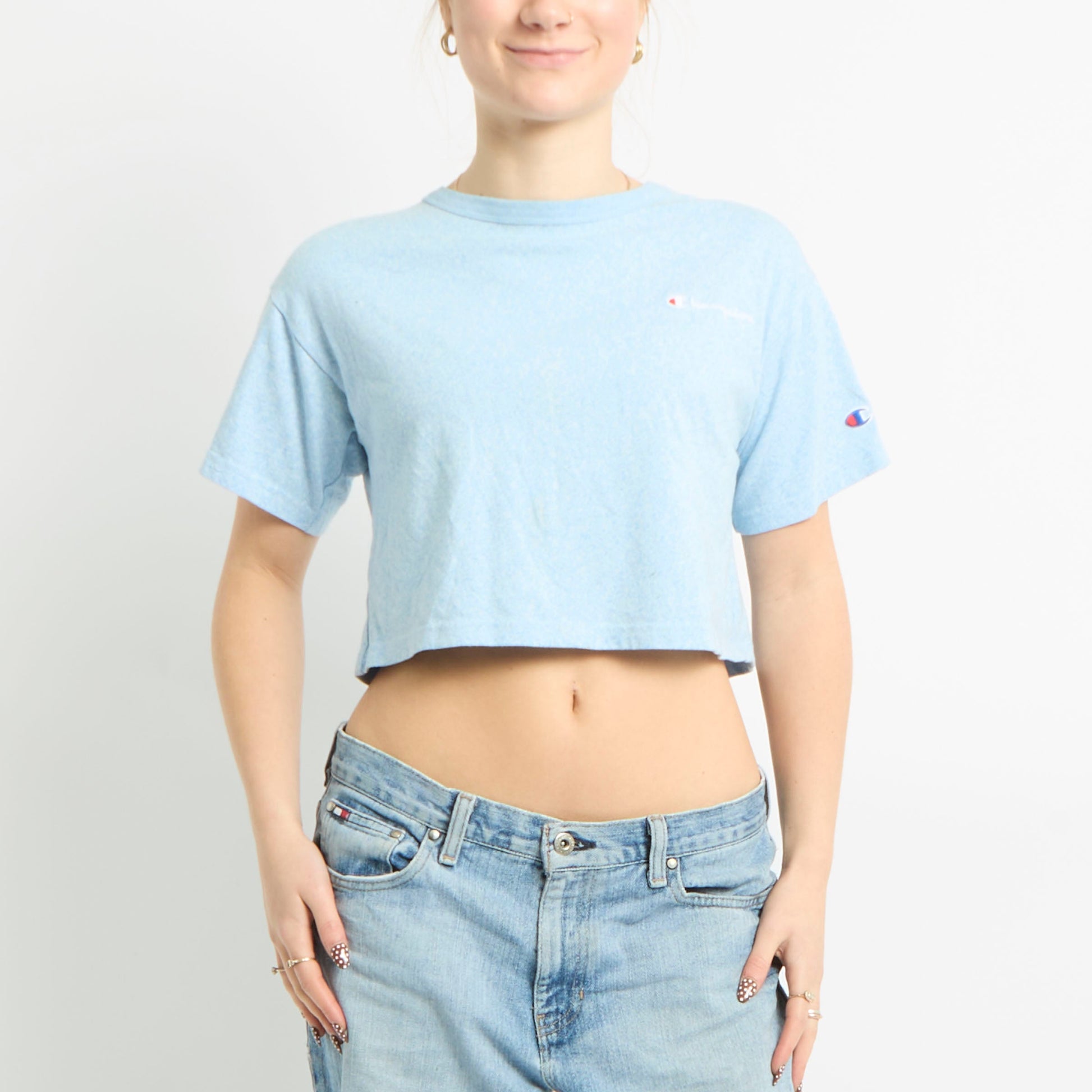 Cropped Champion T Shirt - UK 14