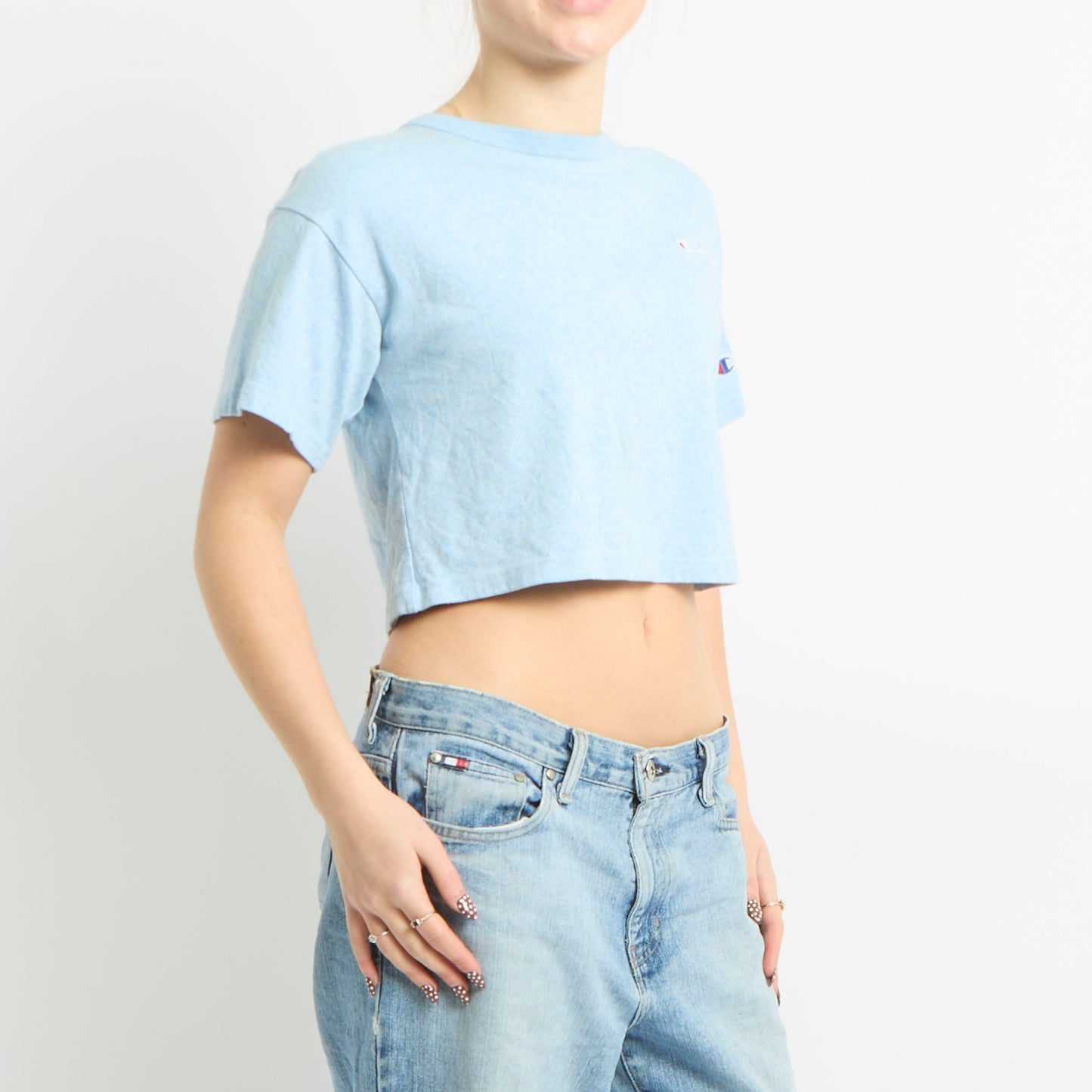 Cropped Champion T Shirt - UK 14