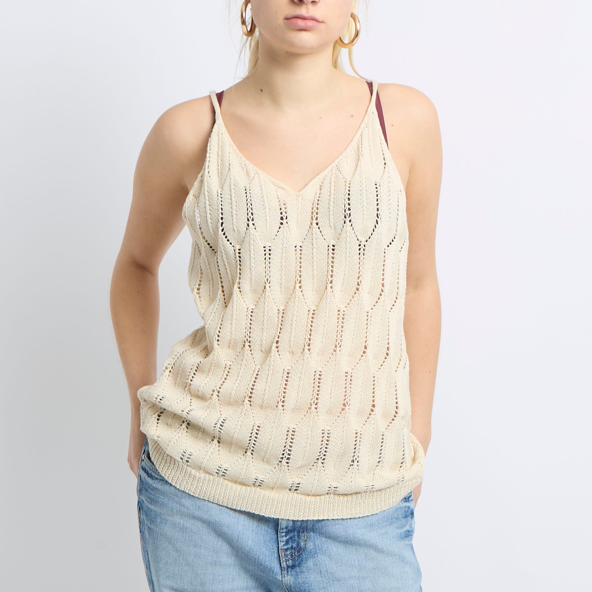 Crochet Knit Top - UK 14