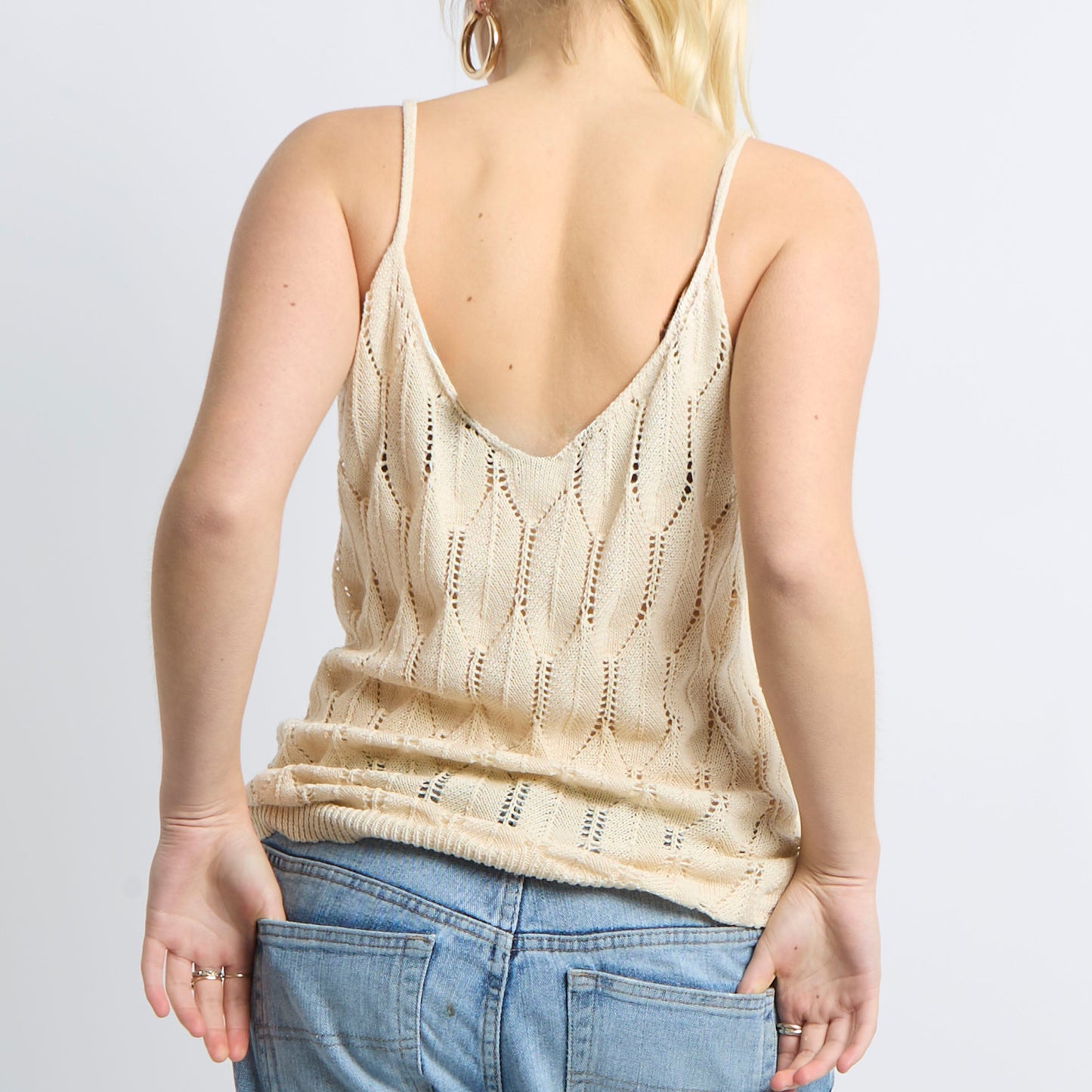 Crochet Knit Top - UK 14