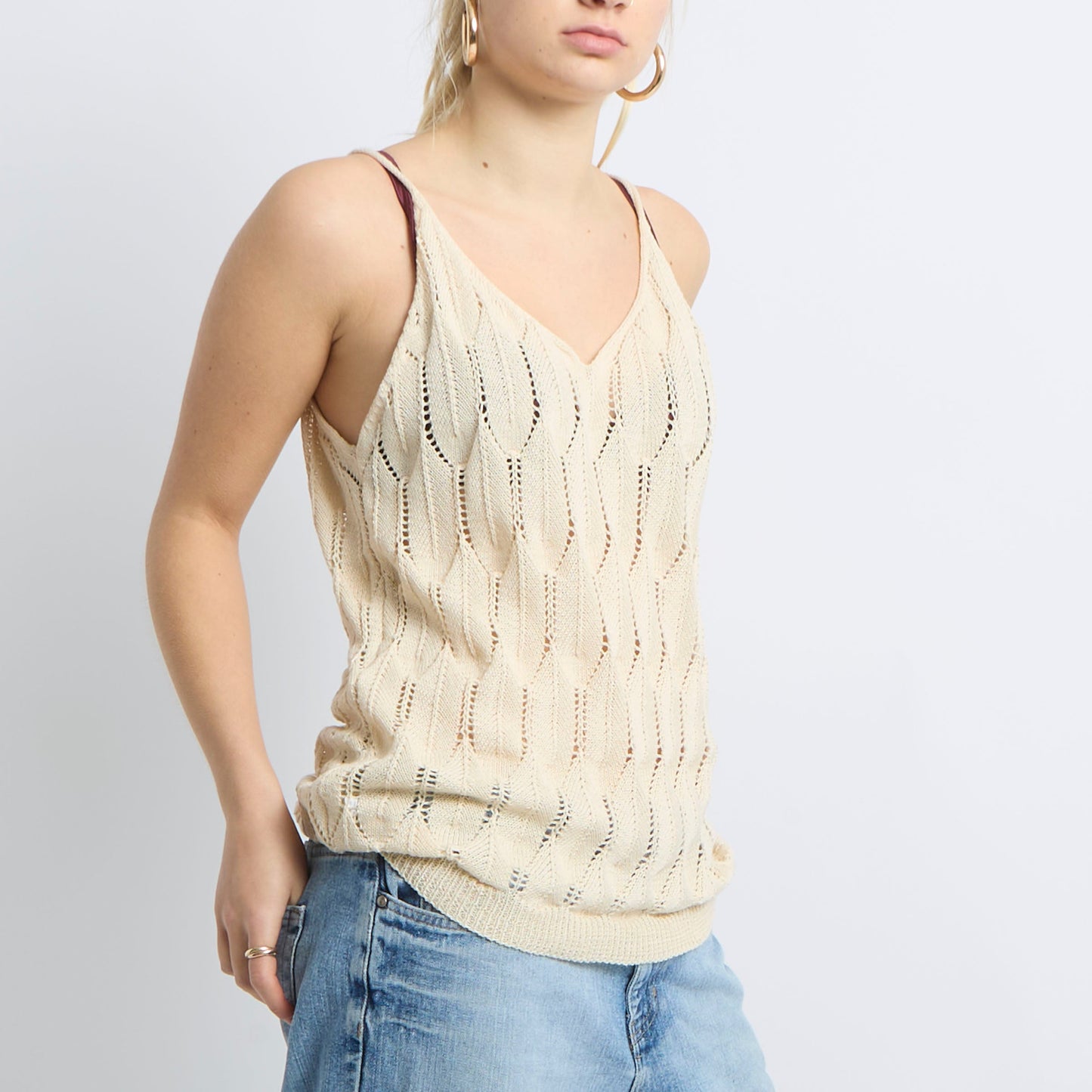 Crochet Knit Top - UK 14