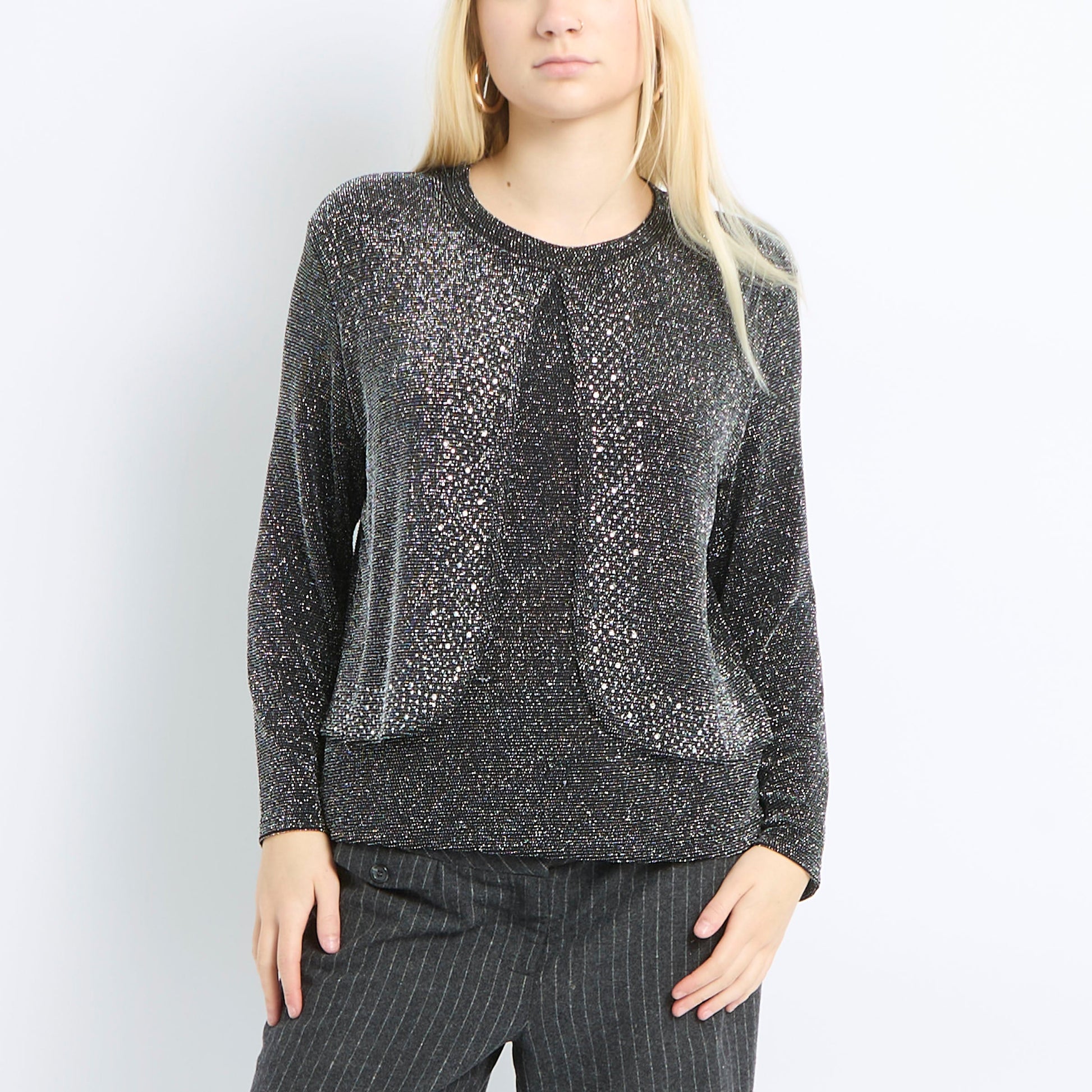 Sparkly Embellished Blouse - UK 14